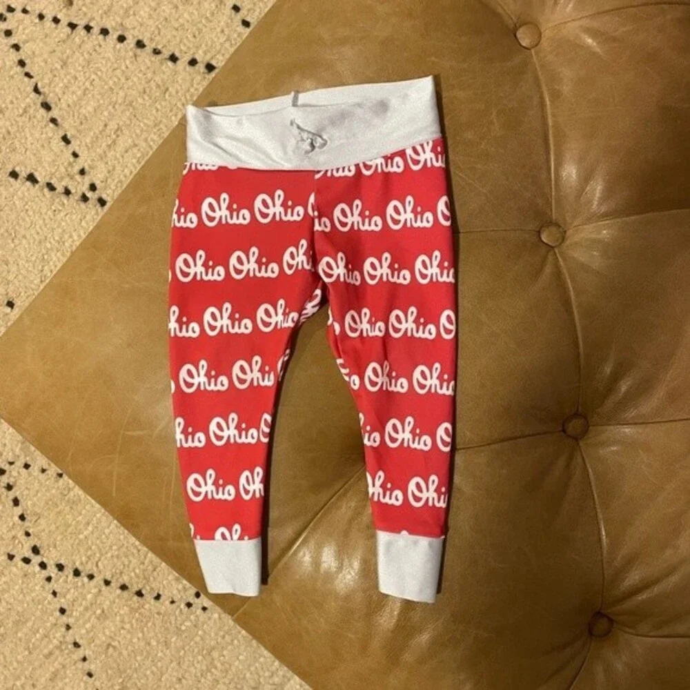 Ohio State Buckeyes red script ohio kids baby pants size 9-12 months